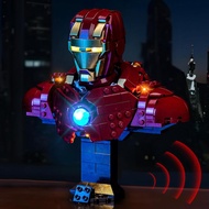 LED Lighting Compatible with Lego Iron Man MK4 Bust 76327，Light Kit Compatible with Lego 76327, NOT 