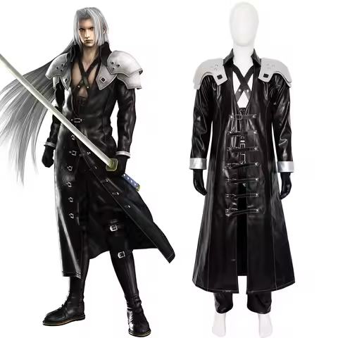Crisis Core Final Fantasy VII FFVII FF7 The Man in the Black Cape One-Winged Angel Sephiroth Cosplay