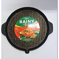 Khay nướng  không khói vân đá Rainy 5 lớp chống dính dùng được cho bếp từ, đường kính 28cm