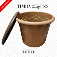 Plastic Bucket Plastic Bucket/ + Lid Plastic Bucket/ Bucket/ 2.5 Gl Bucket/ with BROWN Motif