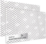COM-FOUR® 2x fan filter for high filter performance fan - 1mm flat filter universal, can be cut to w