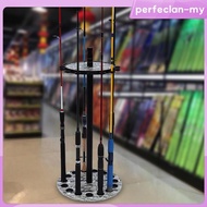 [PerfeclanMY] Fishing Rod Holder Display Stand Basement 15 Holes Fishing Pole Rack 1 Piece
