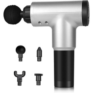 Massage Gun Electric Percussion Muscle Massager Relaxation 4 Head Vibration Fascial Gun Booster Mass
