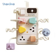 [Shamjina] Toy Developmental Toy   Educational Sensory Plug Outlet for Preschoolers
