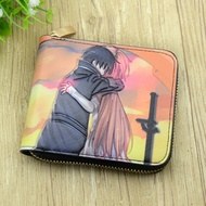 Anime Sword Art Online Kirito Yuuki Asuna Men Wallets
