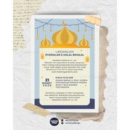 Iftar Invitation Halal Bihalal Invitation/ Study Invitation/ Syawalan Invitation/ Iftar Invitation/ 