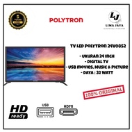 NEW! POLYTRON LED TV 24V1853 DIGITAL TV LED 24 Inch