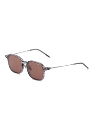 A. SOCIETY ACETATE METAL SQUARE SUNGLASSES