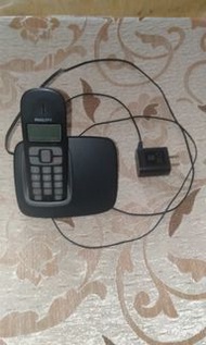 PHILIPS CD1901B/96無線電話機+底座 二手零件機（內詳）