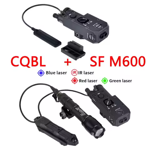 Tactical CQBL CQBL-1 IR Red Green Dot Laser Sight Scope M600 Flashlight 20mm Rail Mount Hunting Rifl
