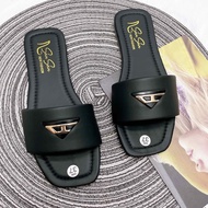 San San Dép Lê TAM GIÁC Gắn Khóa Đế Bệt dép lê Nữ Quai Ngang Thời Trang Dép Đi Tiệc Du Lịch Êm Chân