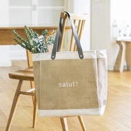 日本雜誌附錄 salut! 森林系 黄麻布料 亞麻 購物袋 手提袋 單肩袋