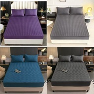 Soft Fiber Bed Sheet 3-Layer Fabric 360-Degree Corner Tie Can Be Used With 2-12 Inch Mattresses. The