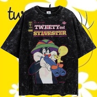 LASTHOPE 'TWEETY' OVERSIZE WASHING TSHIRT / KAOS TOP TSHIRT TEE WASHING ACID WASHED STONEWASH OVERSI