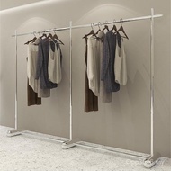 Display Rack Wall-On Display Rack Shelf Nakajima Rack Live Hanger Stainless Steel Women's Clothing S
