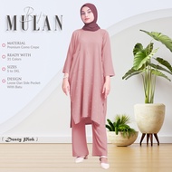 BAJU MULAN BASIC WITH BATU 2.0 FOR MUSLIMAH DAILY OUTFIT BY STYLE INN MUSLIMAH