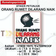 ORD88 RUWET PEOPLE GUIDE STICKERS DO NOT INCREASE