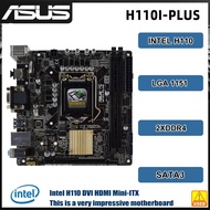 Original Used For ASUS H110I-PLUS Mini-ITX Motherboard Intel H110 LGA 1151 DDR4 32GB support  Core i