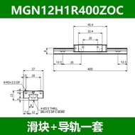 HIWIN Linear Rail Slide Block MGN12C/12H1R70 100ZOCM 3D Printer Rail Set Double Row Standard Parts B