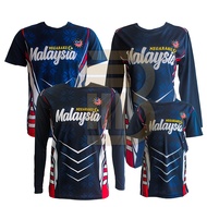 Baju Family Set Jersey Malaysia Sedondon IBU AYAH ANAK / Baju Raya Keluaga / Baju Couple Set / Jersey Malaysia FA B2