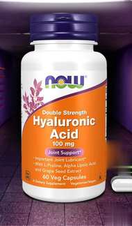 Hyaluronic Acid 100 MG w/ L-Proline & ALA by NOW FOODS