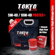 Tokyo Protec 5w40 Fully Synthetic / 10w40 Semi Synthetic Engine Oil 4L for High Mileage Cars