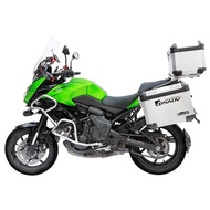 GSADV Kawasaki Versys 650 2015-2020 Motorcycle Top Box Aluminium &amp; Side Box Aluminium With Pannier Rack