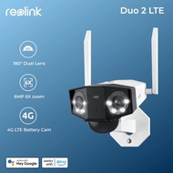 Reolink Duo 2 4G LTE Upgraded 4K 4G 6MP Battery SimCard Outdoor Camera + 6W Solar Panel Type C Dual 