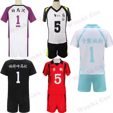 Anime Nekoma Shiratorizawa Fukurodani Aoba Johsai Inarizaki Cosplay Costume Kenma Sport Jersey Unifo