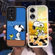 O-6 Woodstock Casing for OPPO A58 A60 A18 A38 5G Black and White