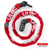 Ulac โซ่จักรยานล็อคกันขโมยขี่จักรยาน MTB จักรยานถนนเบาพกพาล็อครหัสผ่านล็อคจักรยานความปลอดภัยอุปกรณ์ท