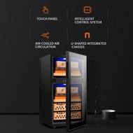 Cigar Humidor Spainish Cedar Wood Shelf Cigar Cabinet Humidor Wine Cabinet Led Light Cooler Energy-Saving Temperature Co