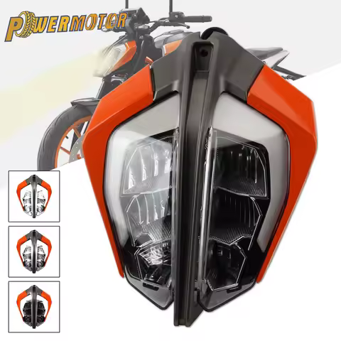 For Duke 390 Motorbike Dirt Pit Bike Fairing Headlight Enduro 2017-2022 For KTM Duke 390 Motorcycle 