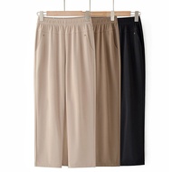 Pants for Mature Women - Ice Silk Ankle Length Casual Pants | Summer CK727