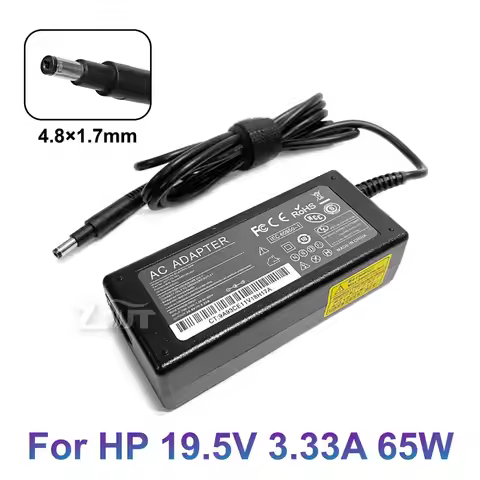 19.5V 3.33A 4.8*1.7mm 65W AC Laptop Power Adapter Charger For HP ENVY 4 6 TPN-C102 Q113 Q115 G7000 C