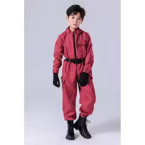 New 2025 A Halloween Paper Note House Cosplay Game Clothes Adult and Children Role Play Clown Onesie