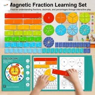 Magnetics Fraction Board Educational Math Toy for Kids 3D Numerator Denominator Learning Tool
