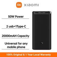 Xiaomi Mi 20000mAh 50W 3C Fast Charging Power Bank Type-C Powerbank External Battery Charger Laptop 