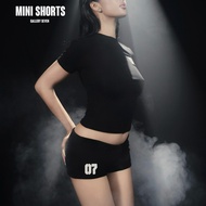 [MINI SHORTS] 2-layer SHORTS embroidered with GALLERY SEVEN logo, y2k style short SHORTS