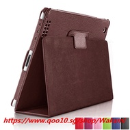 For Apple ipad 2 3 4 Case Auto Flip Litchi PU Leather Cover For New ipad 2 ipad 4 Smart Stand Holder