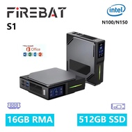 FiREBAT Intel UHD Graphics S1 Mini PC - Black (16GB RAM/512GB SSD)