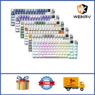 WEIKAV WK75 GASKET Wireless Mechanical Keyboard 75% RGB Hot Swap Gaming Keyboard With Knob