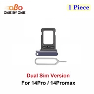 Dual SIM Card Tray Holder Slot Replacement for iPhone 14 Pro Max 14Promax Double SIM Card Tray Slot
