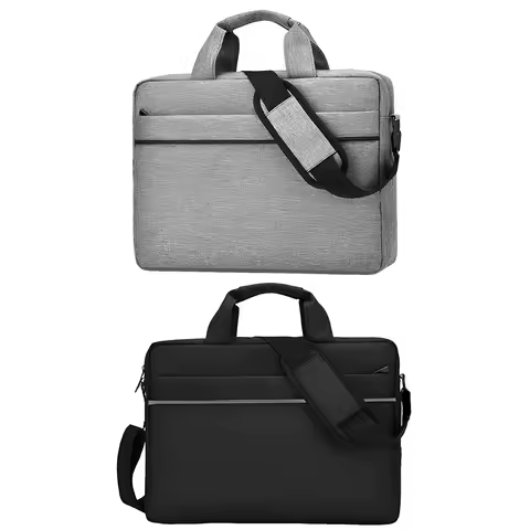 Laptop Carrying Case Shockproof Laptop Shoulder Bag Waterproof Computer Cover Bag 3 Compartments Lap