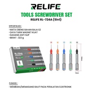 TOOLS SCREWDRIVER SET RELIFE RL-724A / RL-729A (5in1)