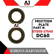 Friction Plate DC60 Kubota Harvester Part : 5T050-17540