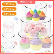 Acrylic Fillable Cake Stand Clear Cake Riser Cylinder Cupcake Stand Decorative Cake Display Round Cake Display Stand Reusable Cake Holder SHOPSKC4182