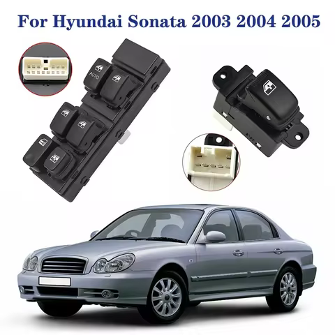 For Hyundai Sonata 2003 2004 2005 Front Left Driver Power Window Control Switch Button 93570-3D121 9