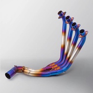 Motorcycle Exhaust System Front Link Pipe Slip On 51mm Muffler For Honda CB650F CB650R CBR650 CBR650