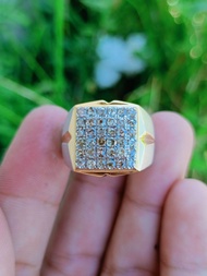 Cincin Pria Berlian Banjar Full Motif Bagus